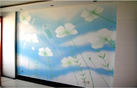 泸州画墙绘怎么画好白云的蓬松感？