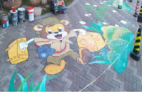 泸州夏季画地面彩绘会遇到的问题