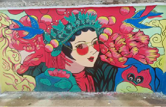 泸州墙体彩绘-网红墙