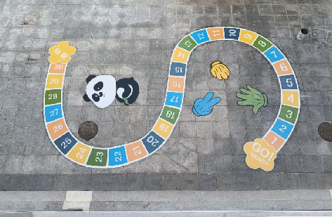 泸州地面游戏彩绘