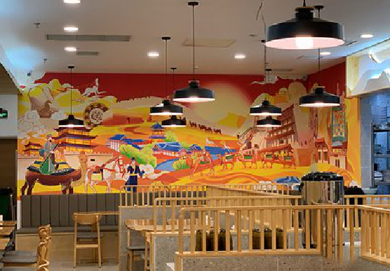 泸州商业空间彩绘介绍。