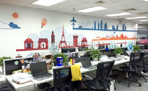 泸州教你设计办公室墙绘的方法。