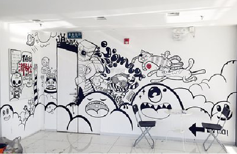 泸州手绘墙并非传统涂鸦。